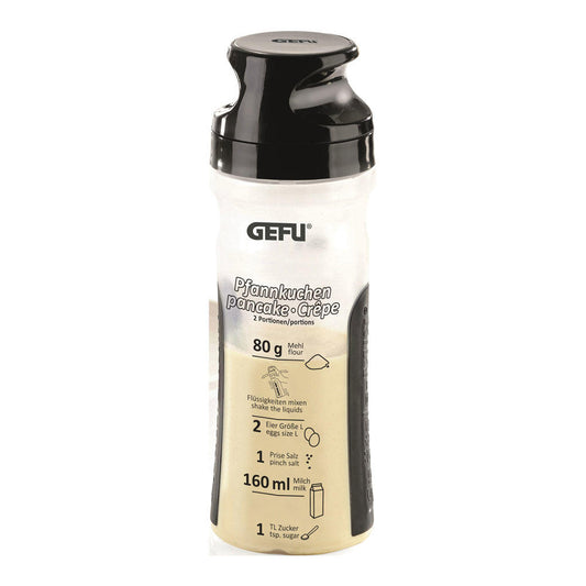 Gefu Spätzle-Mix, 2 in 1 Shaker für Spätzle und Pfannkuchen, Pasta-Shaker, Pfannkuchenmixer, Kunststoff, 10800