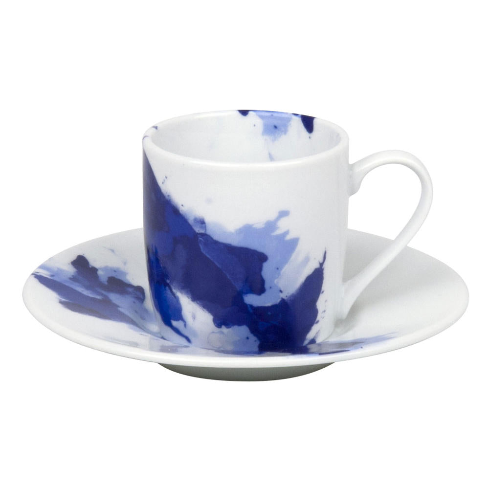Könitz Seeing Blue Espresso Set, 2-piece, Espresso cup, mug, saucer, porcelain, blue, 85 ml, 11 5 053 2252