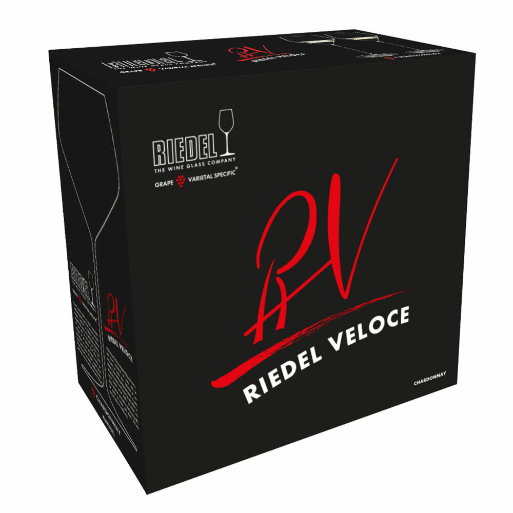 Riedel Veloce Chardonnay, 2er Set, Weißweinglas, Weißwein Glas, Weinglas, Kristallglas, 690 ml, 6330/97