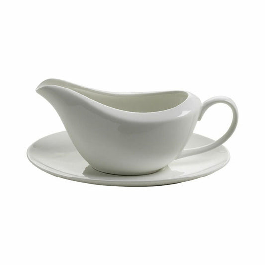 Maxwell & Williams Sauciere mit Untertasse 260 ml GB, gravy boat & saucer, Soßenschale, JX58260