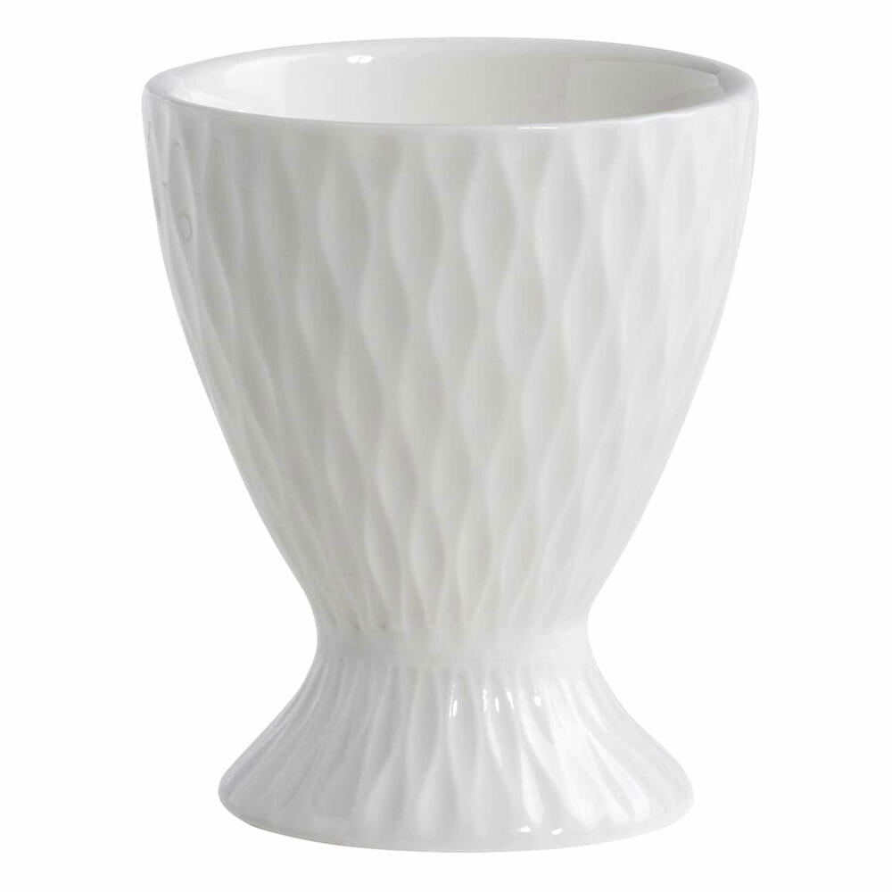 Maxwell & Williams Diamonds Round Eierbecher, Eierhalter, Ei, Frühstück, Porzellan, Weiß, Ø 5 cm, DV0134