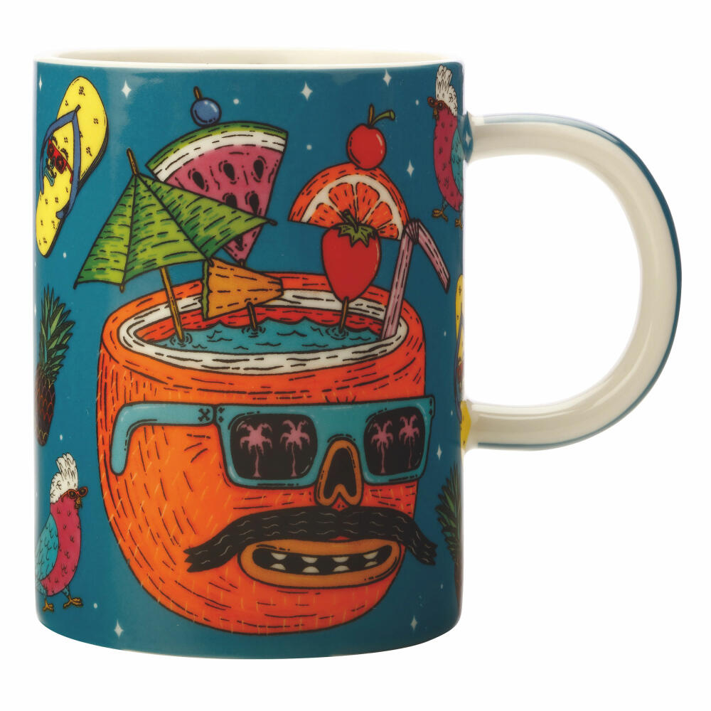 Maxwell & Williams Mulga Becher Coconut, Tasse, in Geschenkbox, Porzellan, Mehrfarbig, 450 ml, DX0698