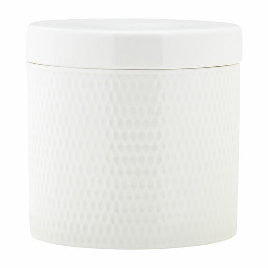 Maxwell & Williams DIAMONDS Vorratsdose, Aufbewahrungsdose, in Geschenkbox, Porzellan, Weiß, 1 L, DV0184