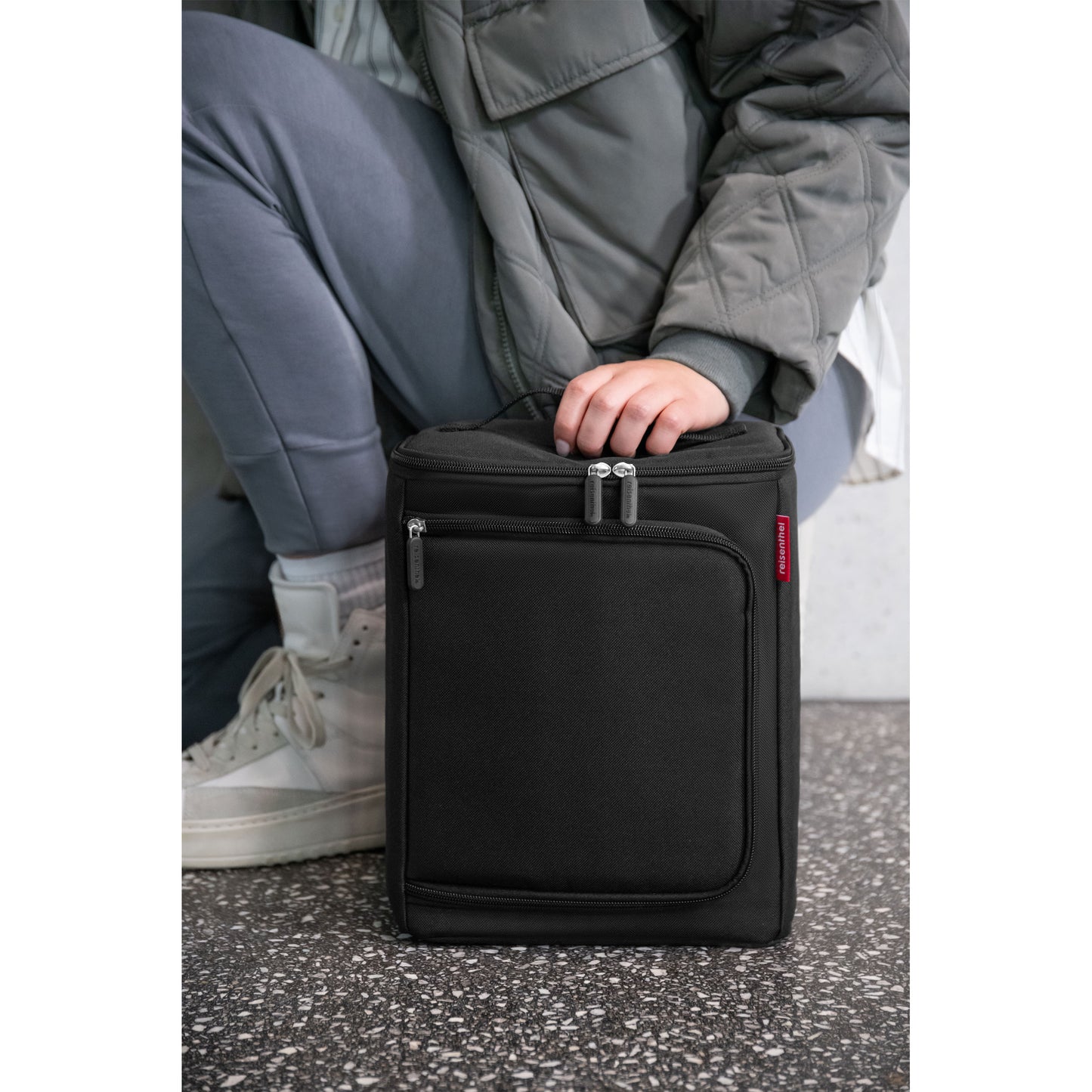 reisenthel coolerbox, Kühltasche, Isolierte Tasche, Thermotasche, Black, 7 L, UK7003