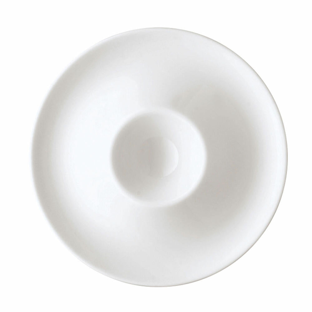 Arzberg Form 1382 Eierbecher mit Ablage, Eierhalter, Eier Becher, White, Porzellan, 41382-800001-15525