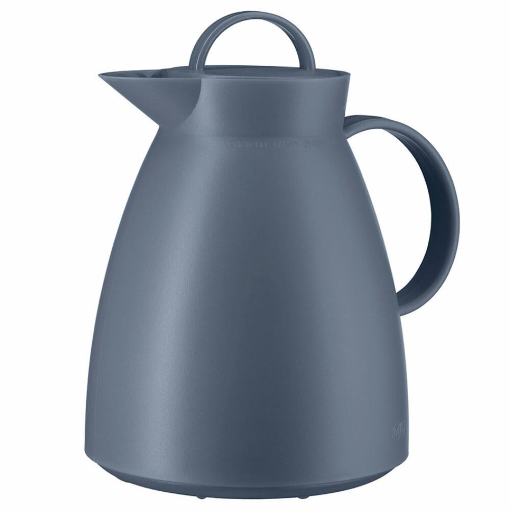 Alfi Isolierkanne Dan, Kanne, Kaffeekanne, Kunststoff, Drehverschluss, Vintage Indigo / Indigoblau, 1 Liter, 0935060100
