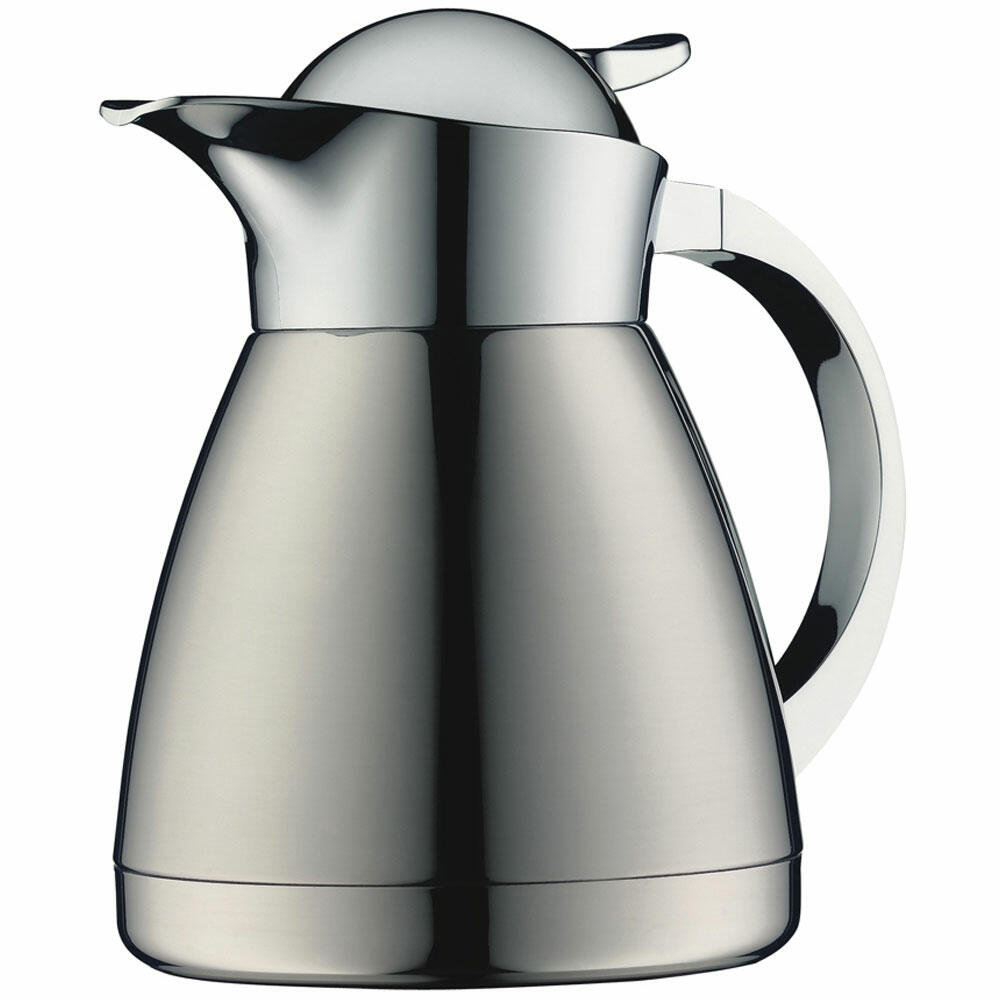 Alfi Kanne Albergo Top Therm, Kaffeekanne, Isolierkanne, doppelwandig, Edelstahl, 0.6 Liter, 767000060