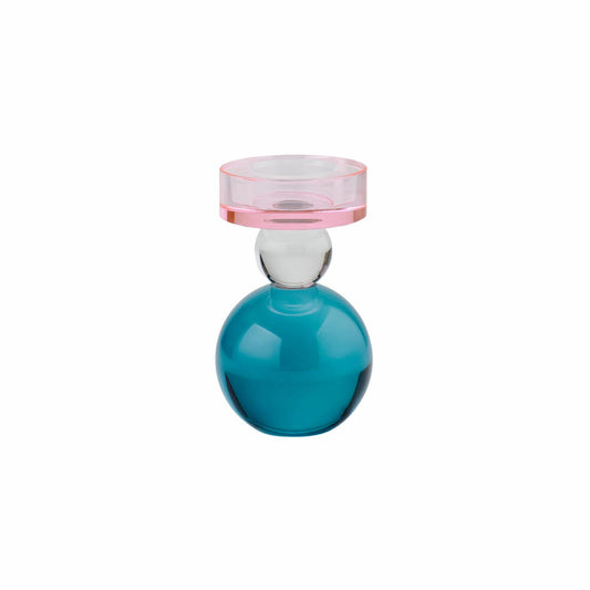 Gift Company Kerzenhalter Sari Kugel, Kerzenständer, Kristallglas, Rosa, Mint, Flieder, 13 cm, 1094601012
