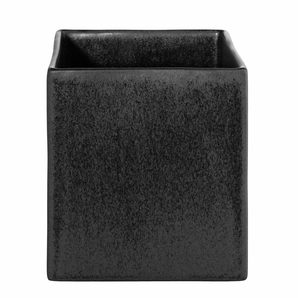 ASA Selection Planter Black Iron, Flowerpot, Stoneware, Matt Black, 10 x 10 cm, 4601174