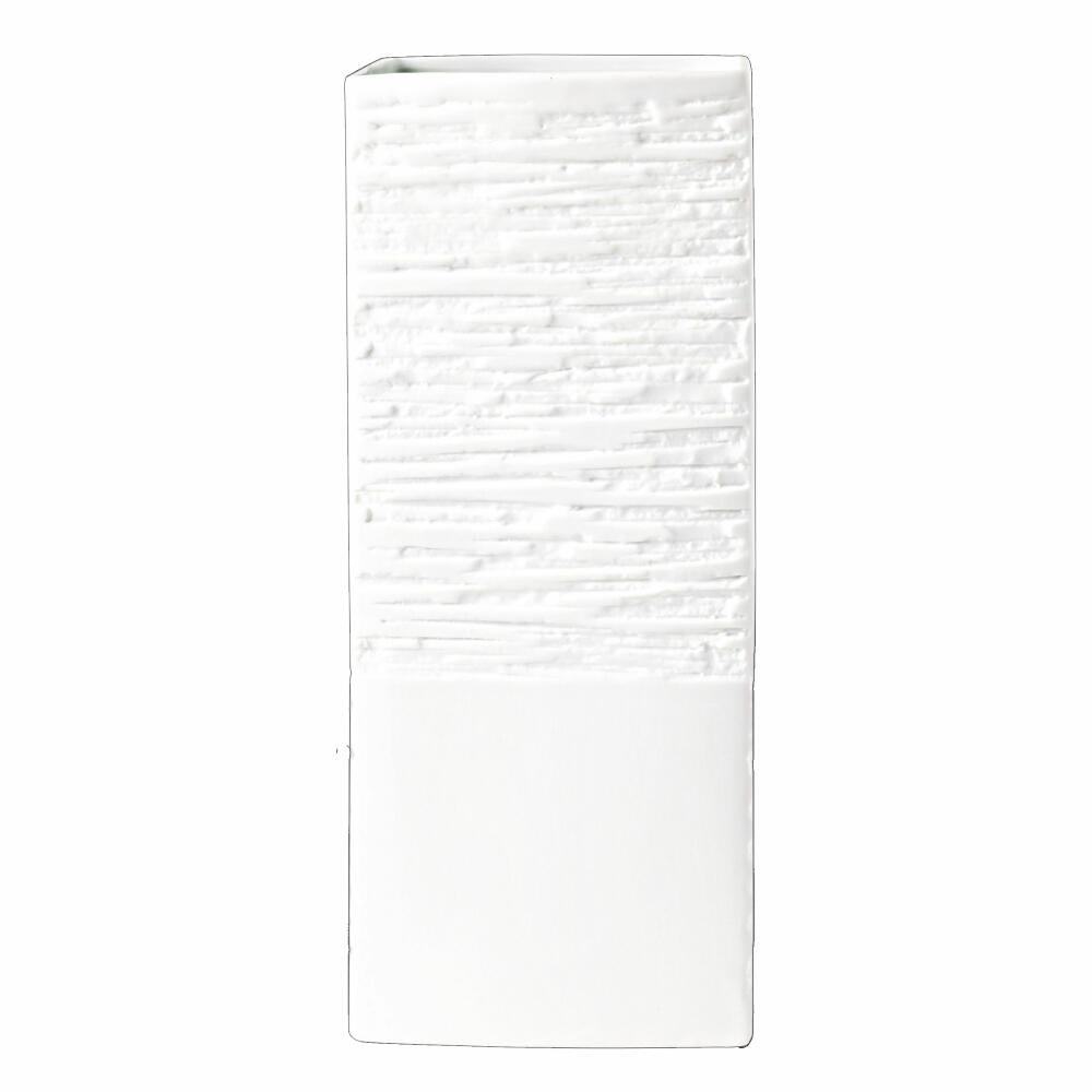ASA Selection Relief Lampe mit Relief Quadratisch, Porzellan, Weiß, B 13.5 cm, 46070148