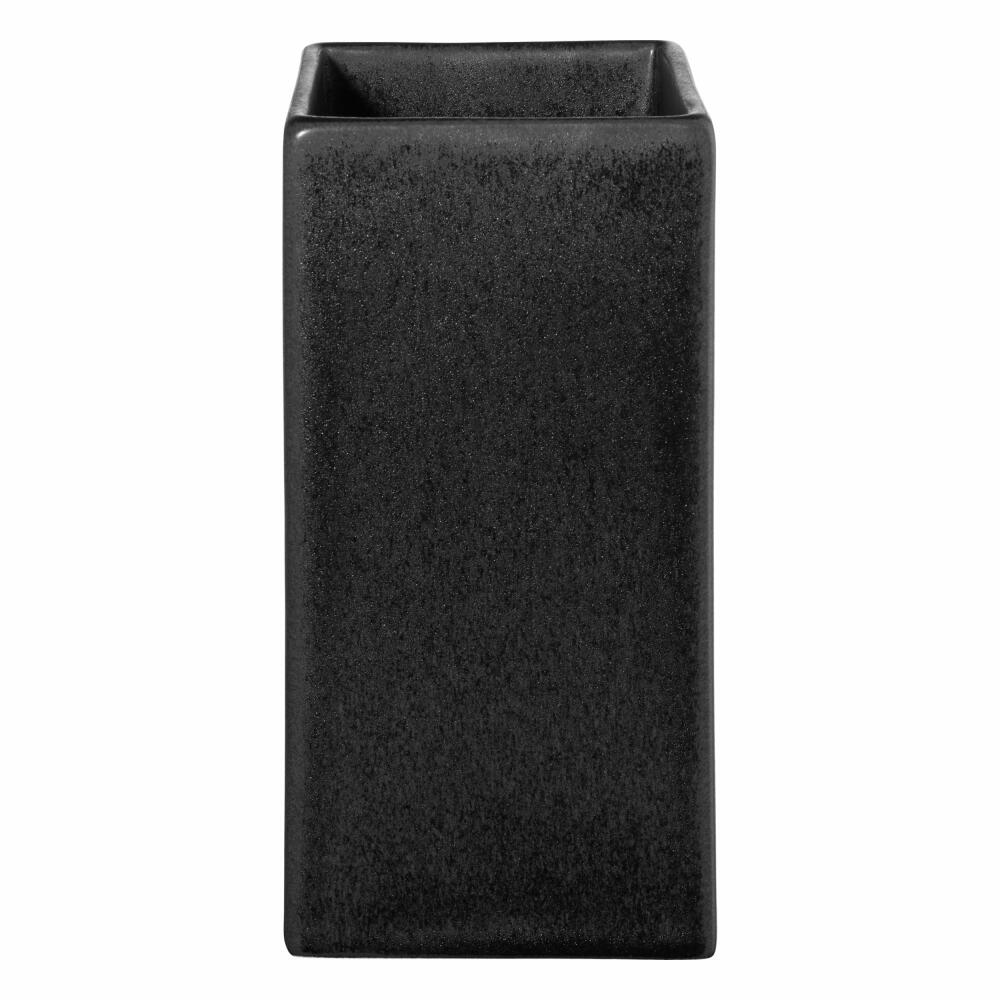 ASA Selection Vase Black Iron, decorative vase, stoneware, matt black, 16 cm, 4607174