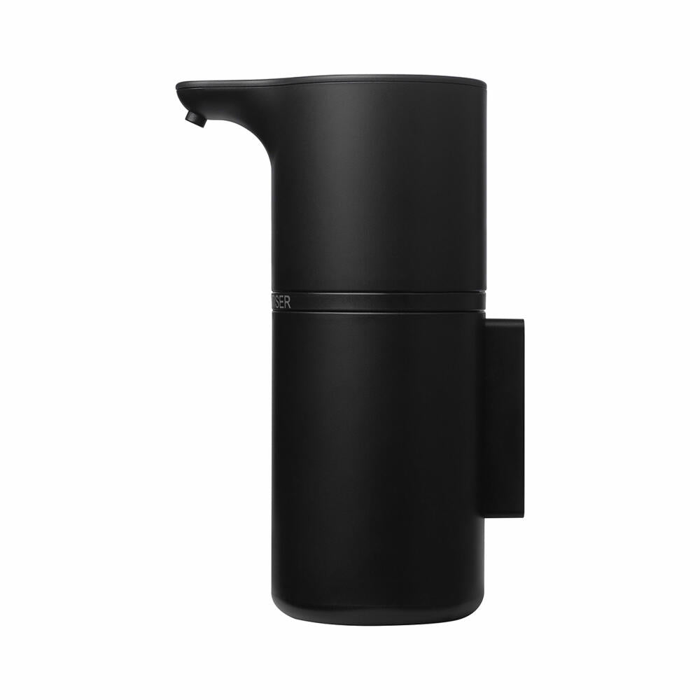 Blomus Automatic disinfectant dispenser with wall bracket Fineo, soap dispenser, plastic coated, black, 260 ml, 66424