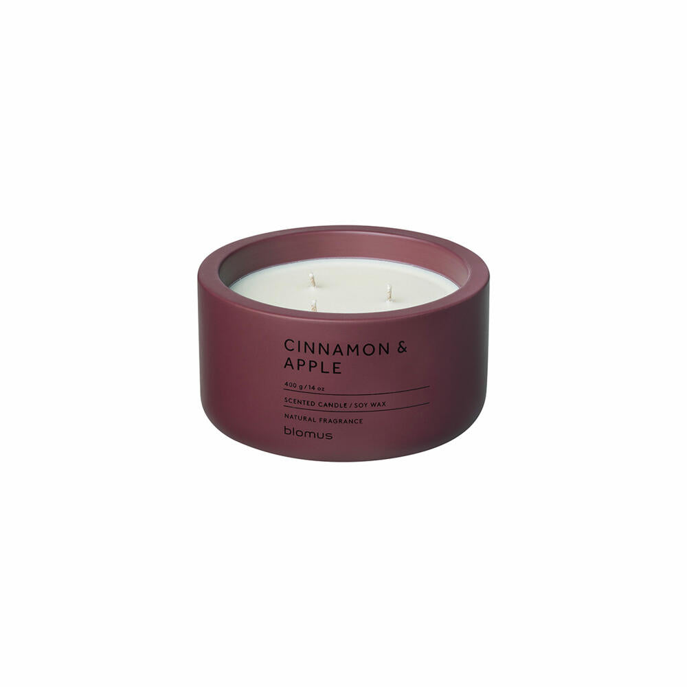 Blomus scented candle Fraga, room fragrance, concrete, port, scent Cinnamon & Apple, 66454