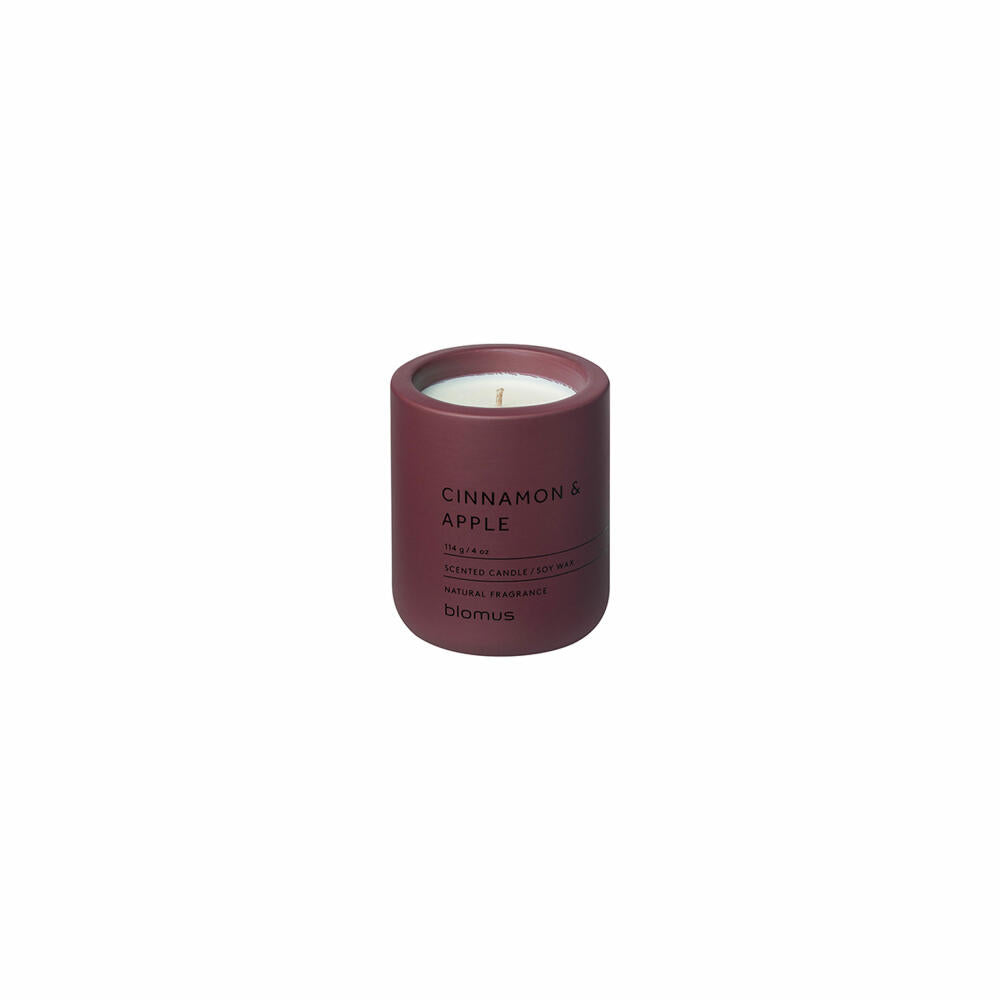 Blomus scented candle Fraga, room fragrance, concrete, port, scent Cinnamon & Apple, 66455