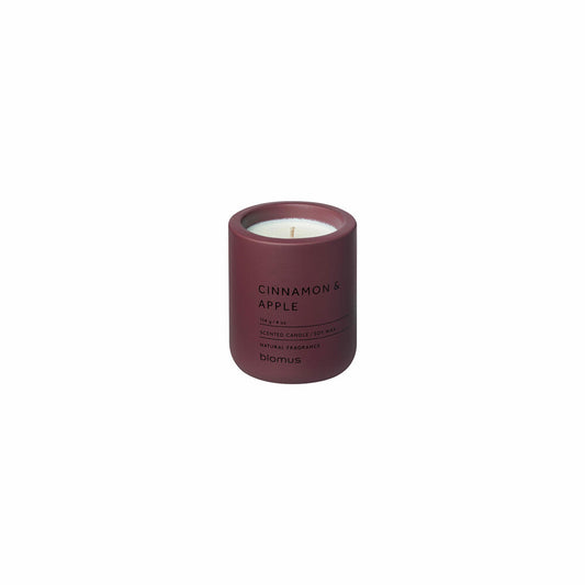 Blomus Duftkerze Fraga, Raumduft, Beton, Port, Duft Cinnamon & Apple, 66455