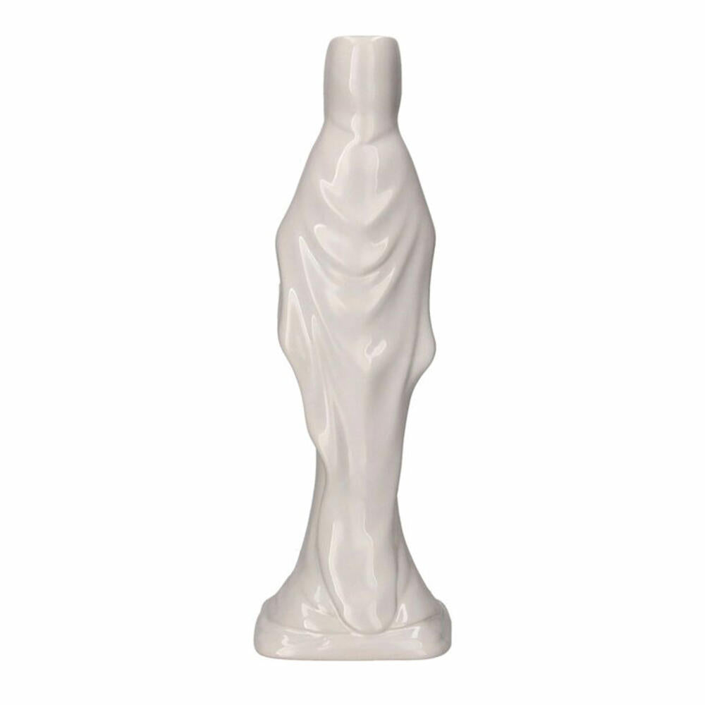 Gift Company Vase Cadonna M, Dekovase in Madonna-Form, Steingut, Weiß, H 30.5 cm, 1214204001