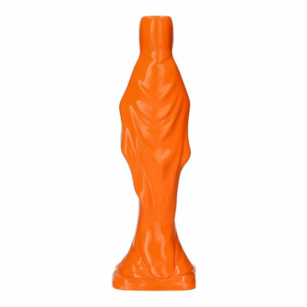 Gift Company Vase Cadonna M, Dekovase in Madonna-Form, Steingut, Neon Orange, H 30.5 cm, 1214204085