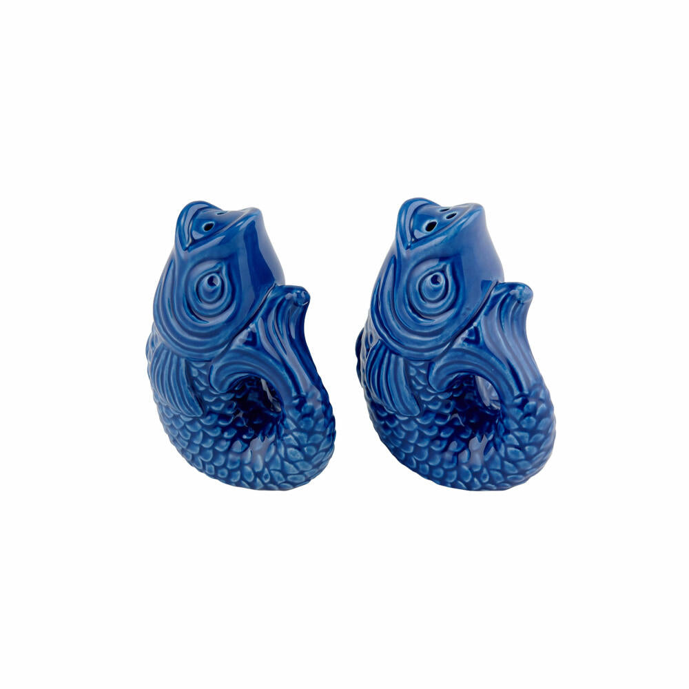 Gift Company salt and pepper shaker set Monsieur Carafon 2-piece, stoneware, Azure, 9 cm, 1096601070