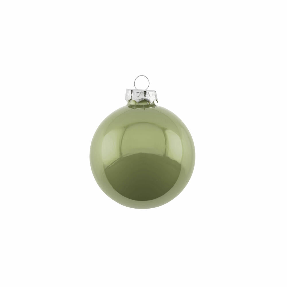 Gift Company Christbaumkugel Opal, Weihnachtskugel, Baumschmuck, Glas, Chinese Jade, Ø 6 cm, 12063