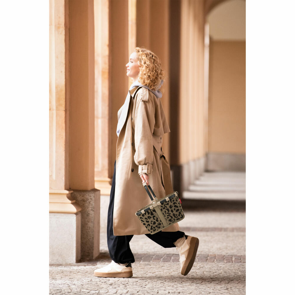 reisenthel carrybag XS, Einkaufskorb, Korb, Picknickkorb, Teddy Leo Brown, 5 L, BN6305