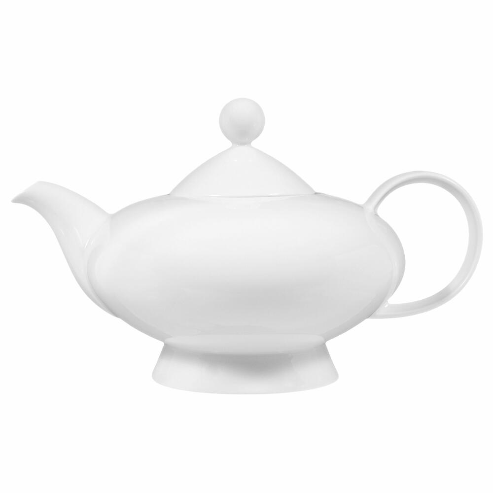 Seltmann Weiden Lido Kanne, Kaffeekanne, Teekanne, Porzellan, Weiß, 1.25 L, 001.202297