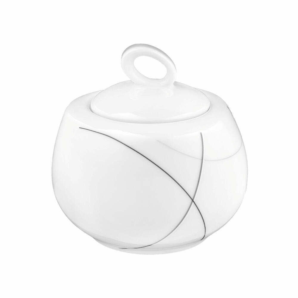 Seltmann Weiden Trio sugar bowl, sugar bowl, storage, porcelain, Highline, 240 ml, 001.692285