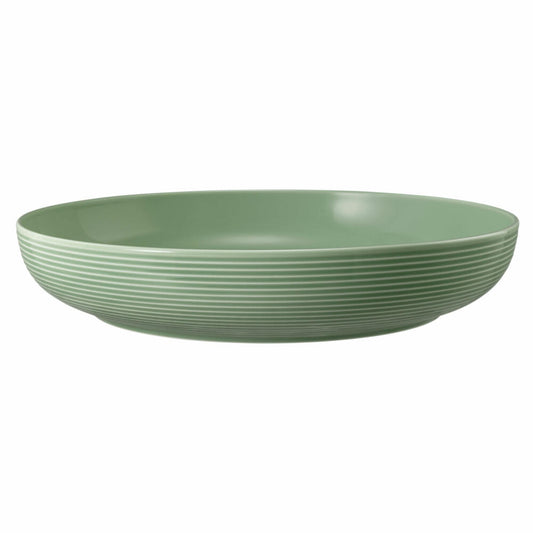 Seltmann Weiden Beat Salbeigrün Foodbowl, Schüssel, Schale, Salatschale, Servierschüssel, Porzellan, Grün, Ø 28 cm, 001.757385