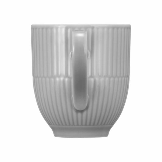 Seltmann Weiden Henkelbecher Amina Silbergrau, Tasse, Porzellan, Grau, 350 ml, 001.774139