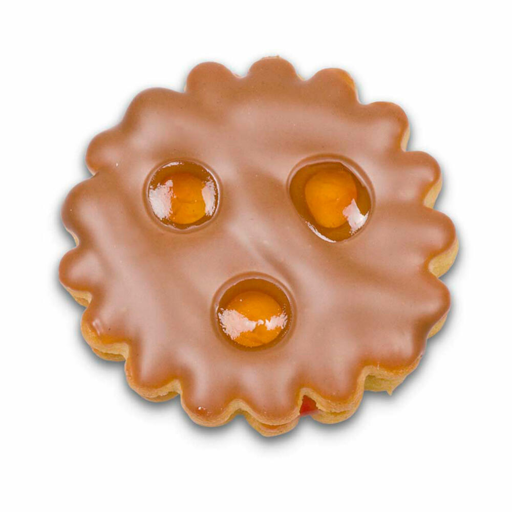 Städter Linzer-Ausstecher mit Auswerfer Linzer 3-Loch, Ausstechform, Plätzchenform, Keks, Plätzchen, Edelstahl, Ø 4.8 cm, 954053