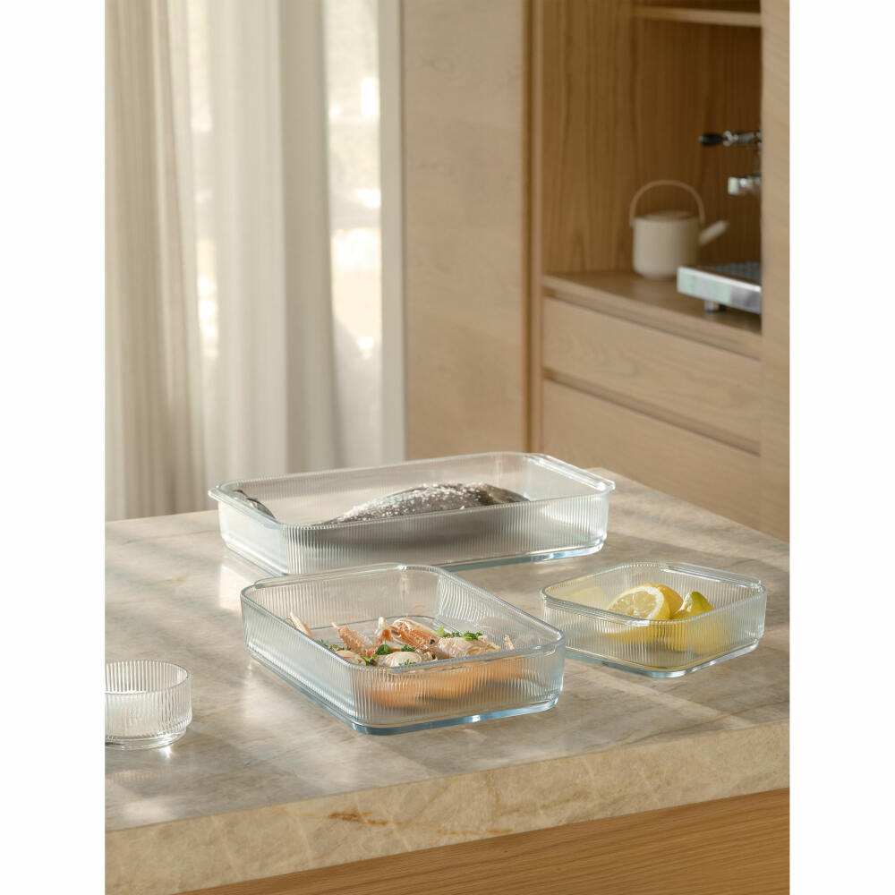 Stelton casserole dish Pilastro, borosilicate glass, clear, 19.7 x 17.3 cm, X-517