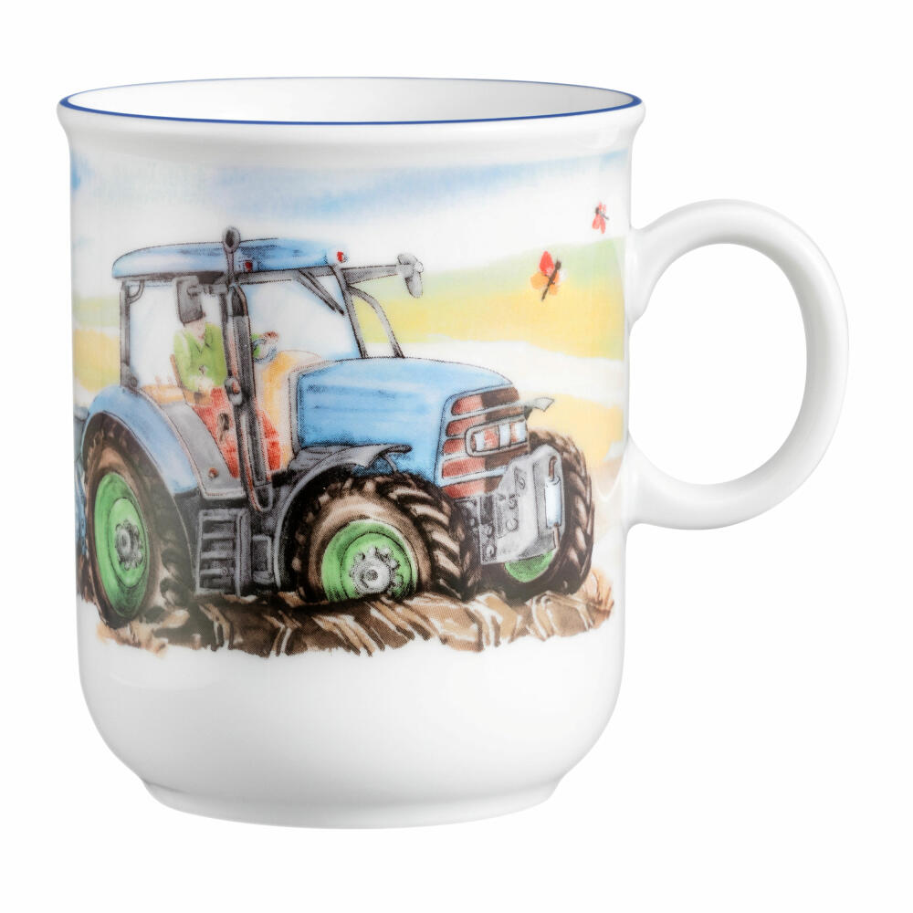 Seltmann Weiden Compact Mug My Tractor, Cup, Teacup, Children, Porcelain, 250 ml, 001.762031