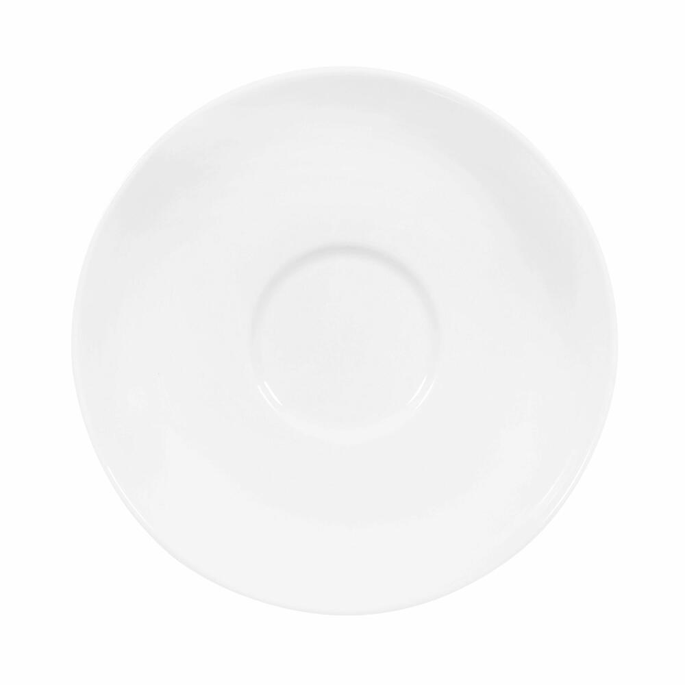 Seltmann Weiden Liberty tea saucer, saucer, underplate, porcelain, white, Ø 13 cm, 001.764209