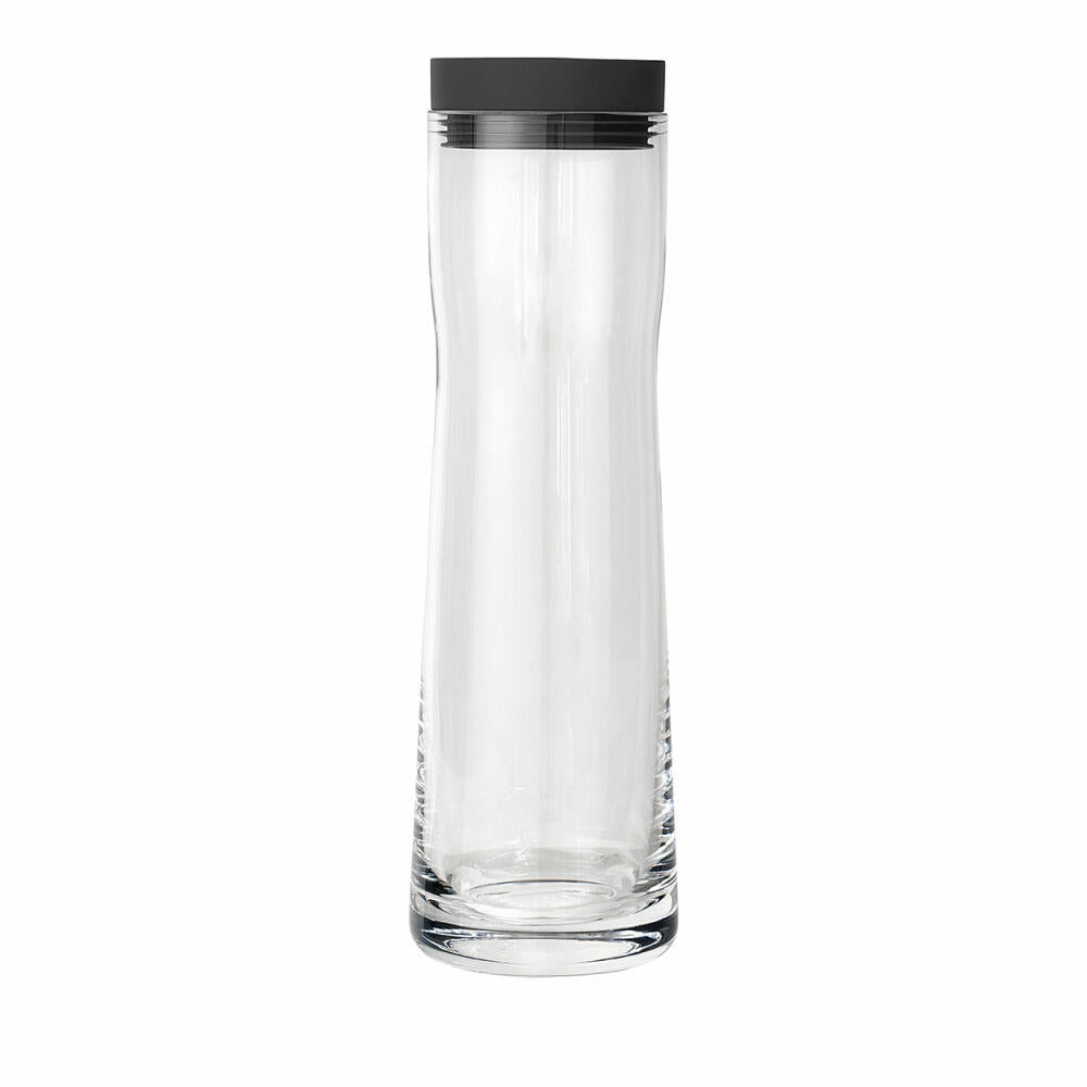 blomus SPLASH Wasserkaraffe, Magnet, Edelstahl poliert, Glas klar, Silikon, H 29.5 cm, Ø 9 cm, V 1 l, 63785