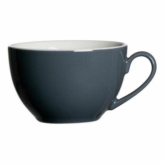 Ritzenhoff & Breker Kaffeetasse Doppio, Teetasse, Kaffee Tasse, Becher, Porzellan, Anthrazit, 200 ml, 430189