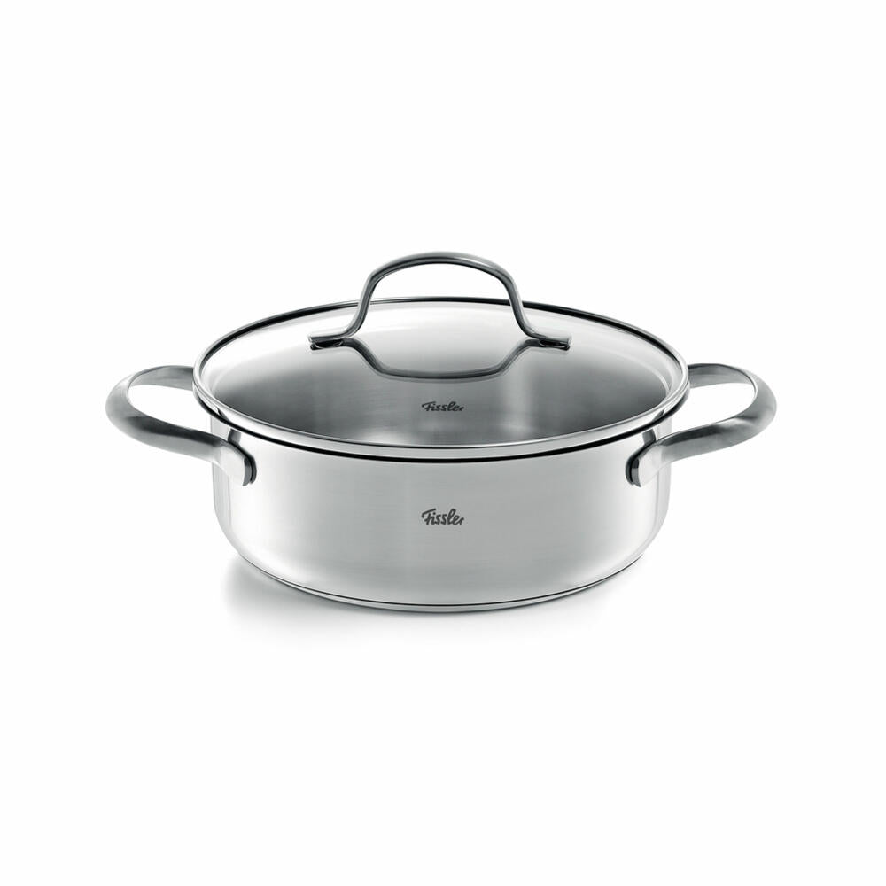 Fissler Bratentopf San Francisco mit Glasdeckel, Edelstahl 18/10, 20 cm, 040-123-20-000