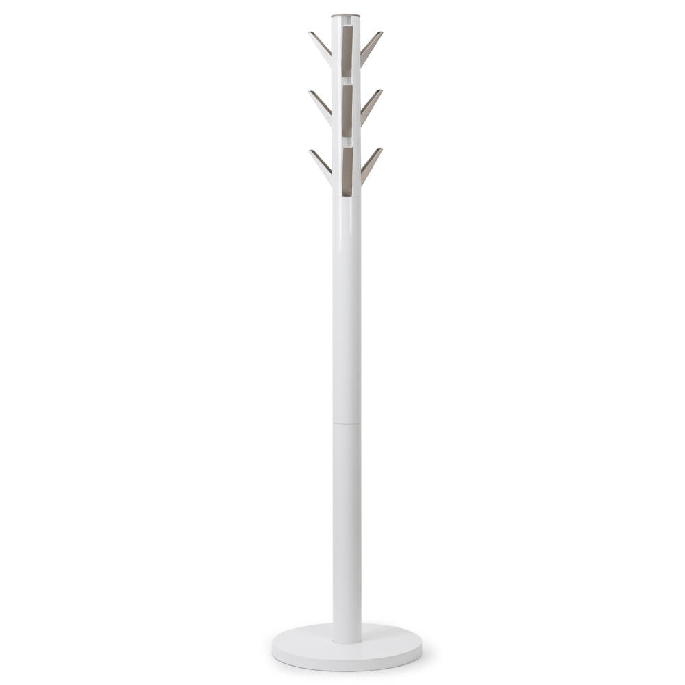 Umbra Furniture Flapper Klappbarer Kleiderständer, Garderobenständer, Kleiderstange, Garderobe, Holz / Aluminium, Weiß, 320361660