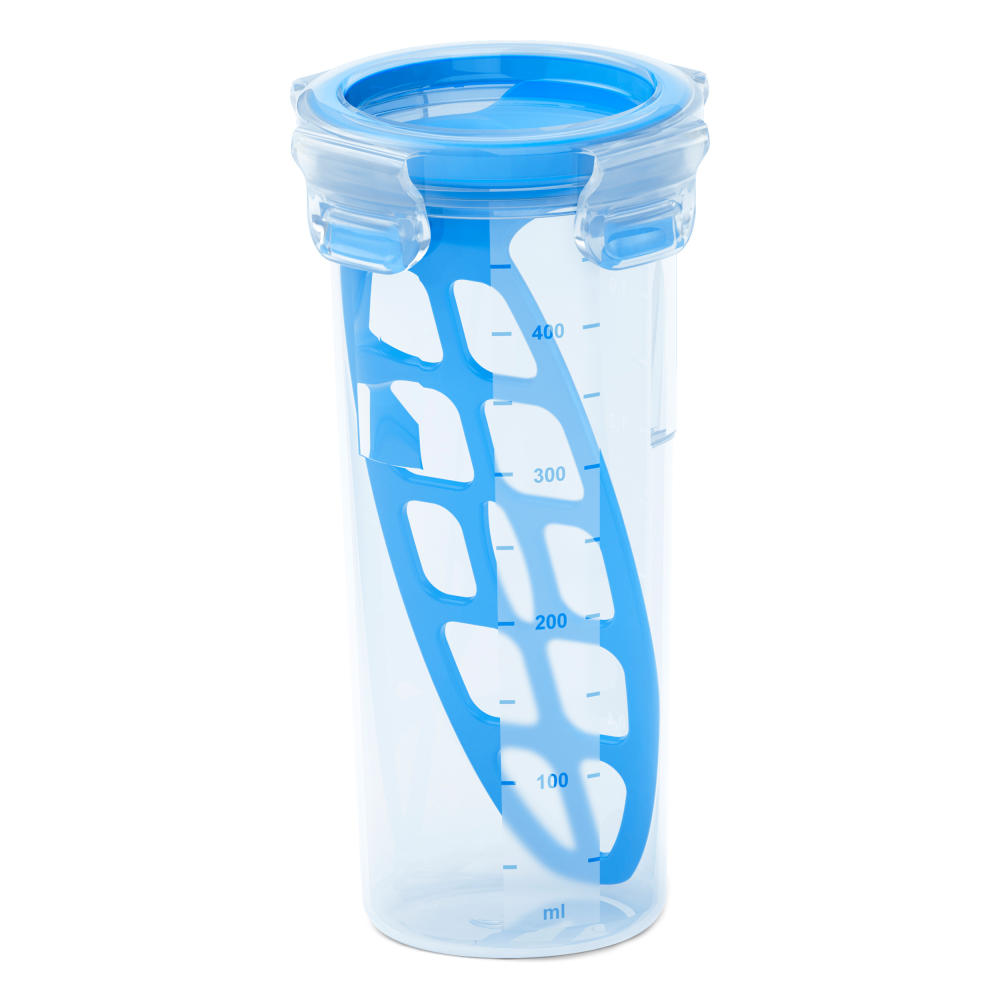 Emsa Clip & Close Mixbecher 0.50 L, Trinkbecher, Getränkebecher, Shaker, Becher, 508555