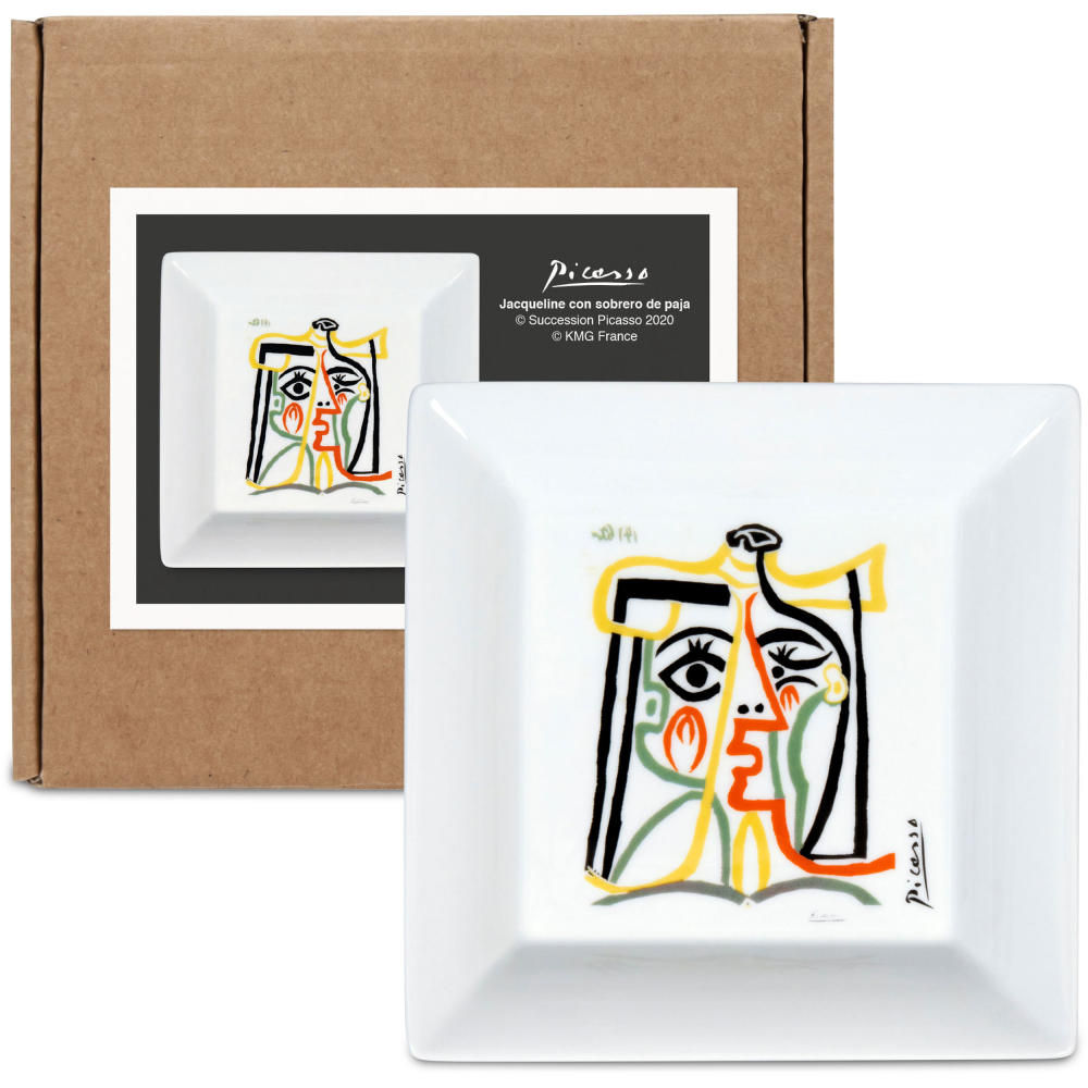 Könitz Vide Poche Ablageschale Picasso - Jaqueline with hat, Dekoschale, Ablage, Porzellan, 13.2 x 13.2 cm, 11 5 922 2578