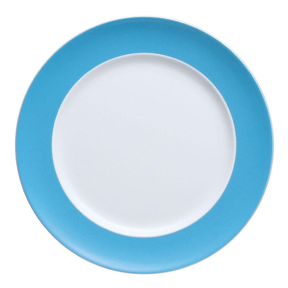 Thomas Sunny Day Frühstücksteller, Kuchenteller, Teller, Porzellan, Waterblue / Blau, Spülmaschinenfest, 22 cm, 10222
