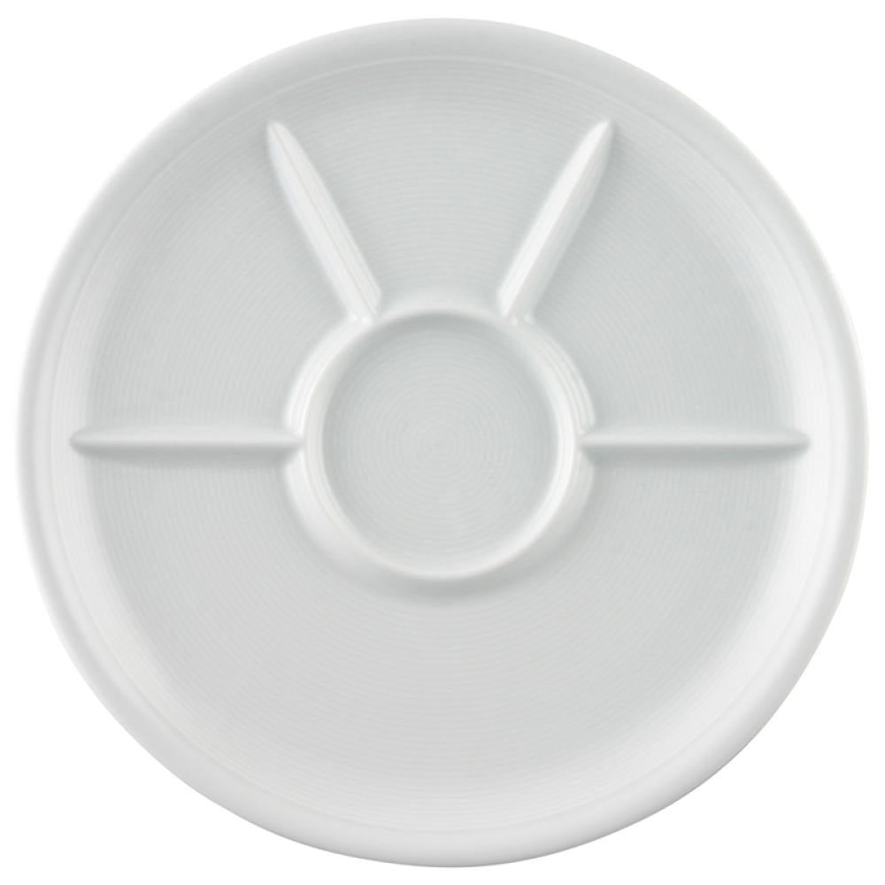Thomas Trend Fondue Plate, Grill Plate, Porcelain, White, Dishwasher Safe, 27 cm, 15313