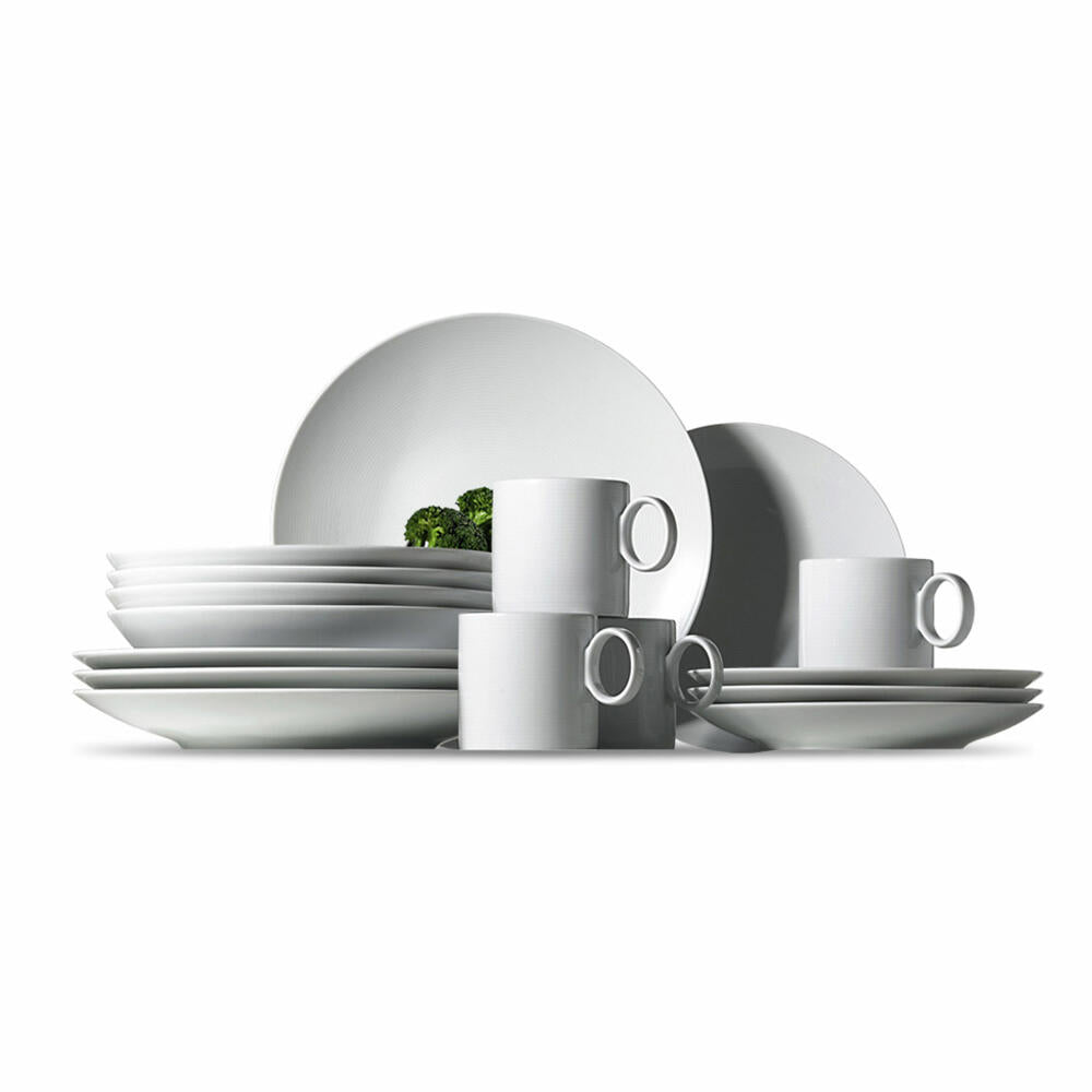 Thomas Loft Set No 3, Geschirr, Porzellan, Weiß, Spülmaschinenfest, 16-tlg., 18842