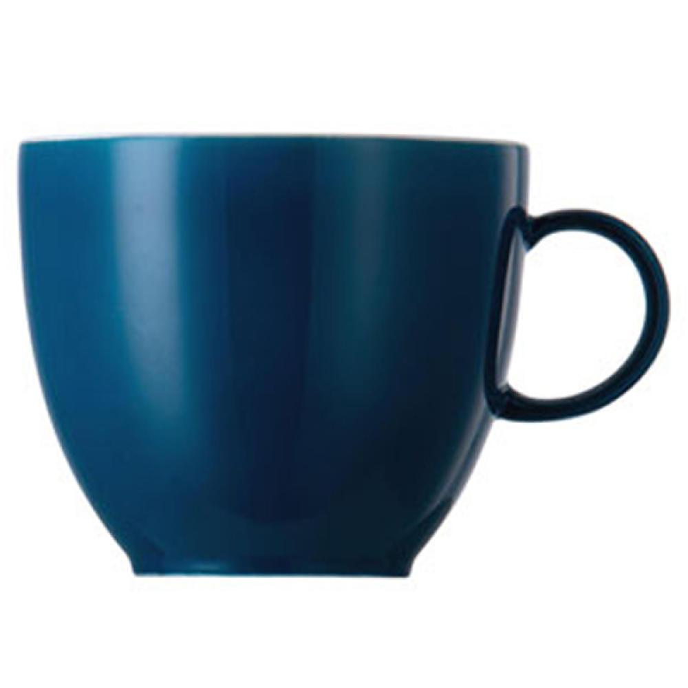 Thomas Sunny Day Kaffeetasse, Obertasse, Porzellan, Petrol Blue / Blau, Spülmaschinenfest, 200 ml, 14742