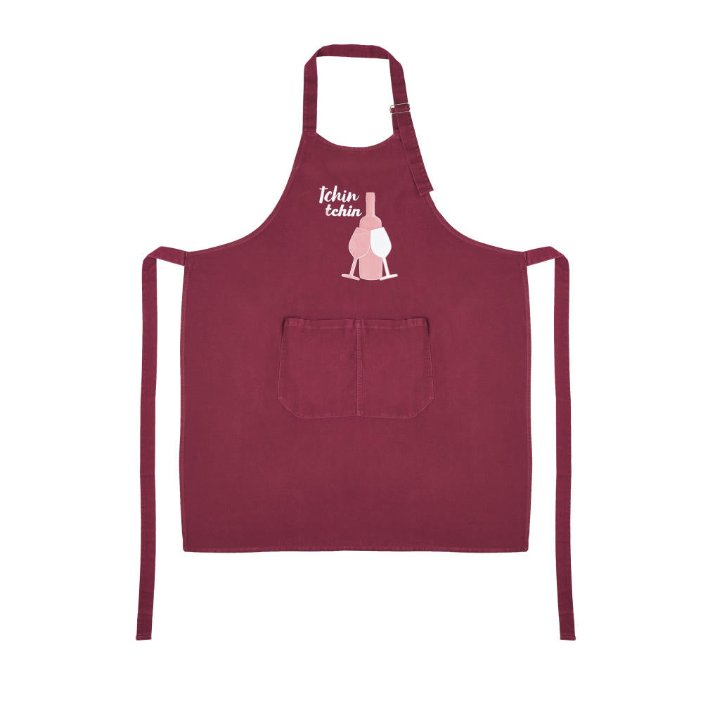Mastrad BBQ Apron Burdeaux, Cooking Apron, Barbeque Apron, Apron, Fabric, Bordeaux Red, F86075