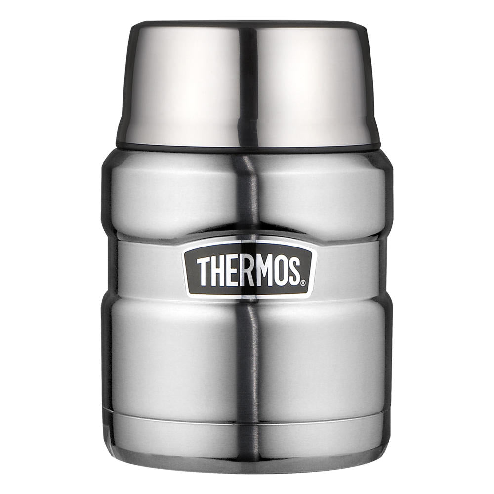 Thermos Speisegefäß Stainless King, Snackdose, Snackbehälter, Edelstahl mattiert, 470 ml, 4001205047