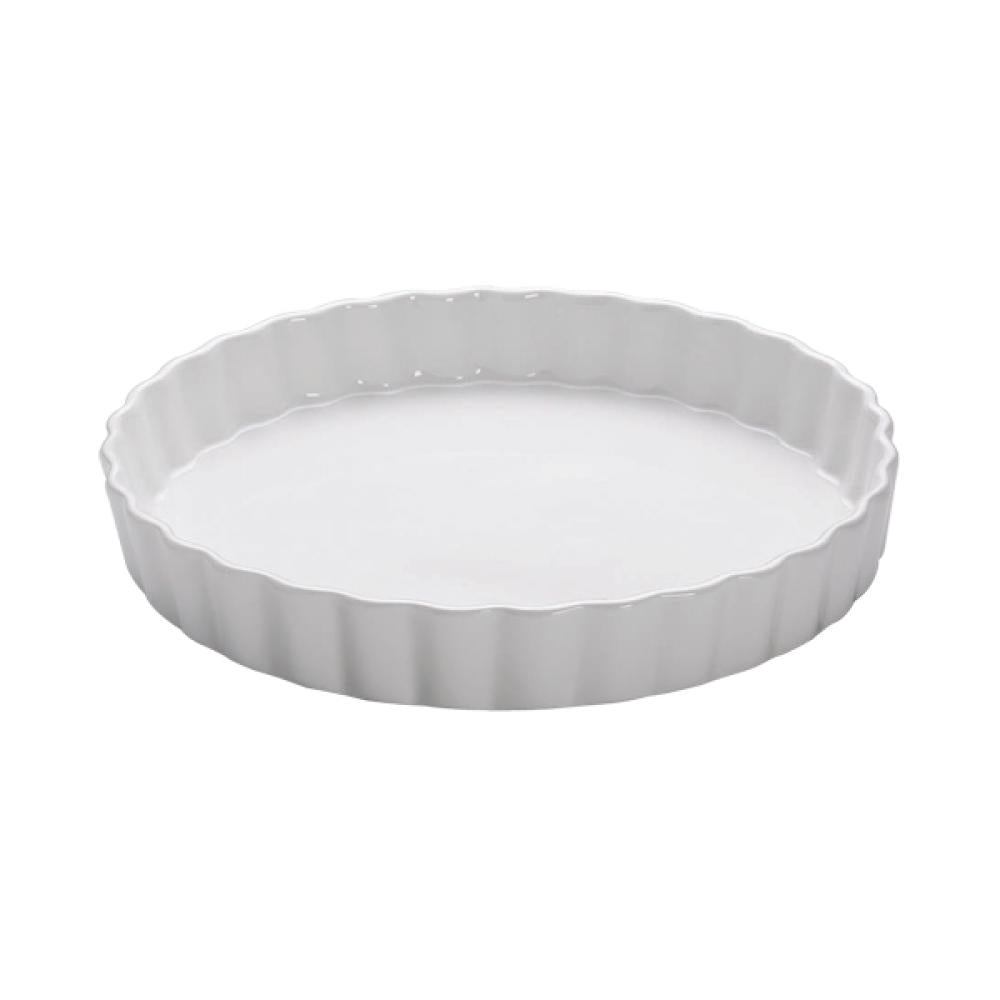 Maxwell & Williams Kitchen Quiche Form GB, Quicheform, Backform, Porzellan, Weiß, 27 cm, AA05017