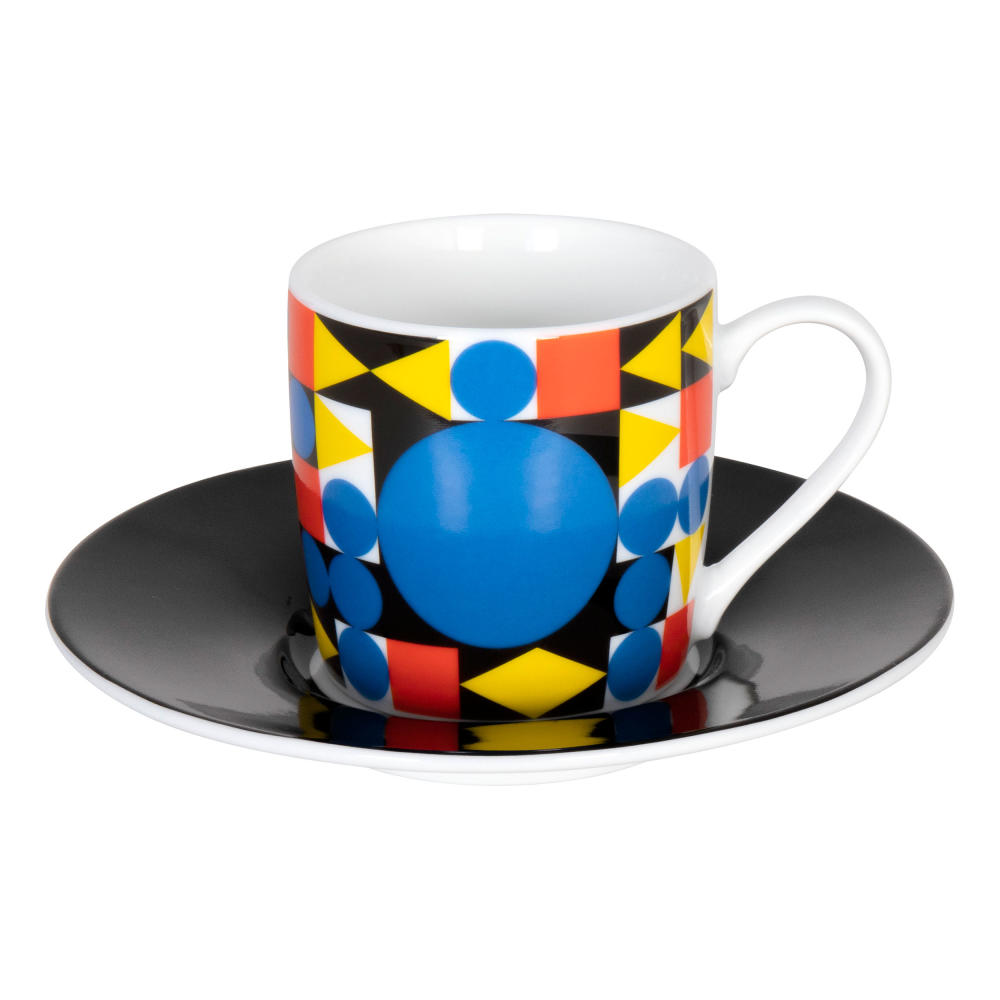Könitz Bauhaus Kreis By Typoly Espresso, Espressotasse, Tasse, Becher, Porzellan, 65 ml, 11 5 053 2365
