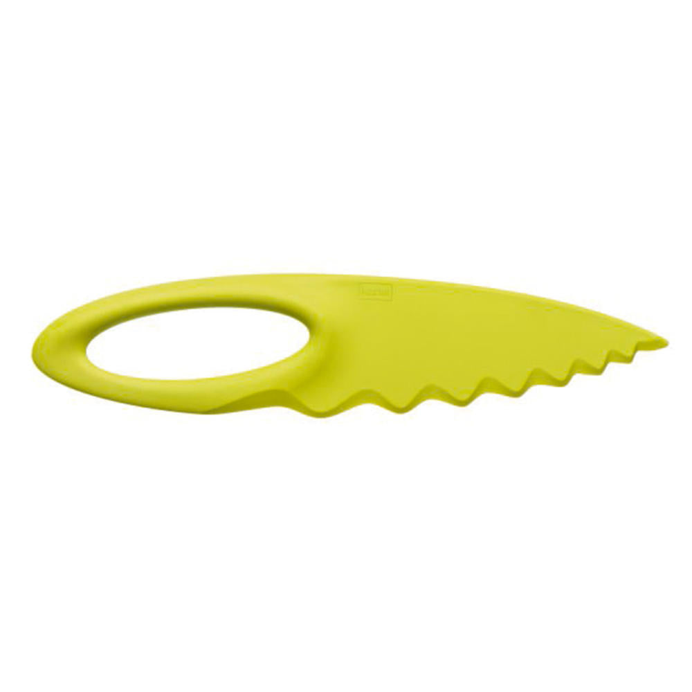 Koziol Sahsa L Gourmetmesser, Brotmesser, Tomatenmesser, Solid Senfgrün, 3212582