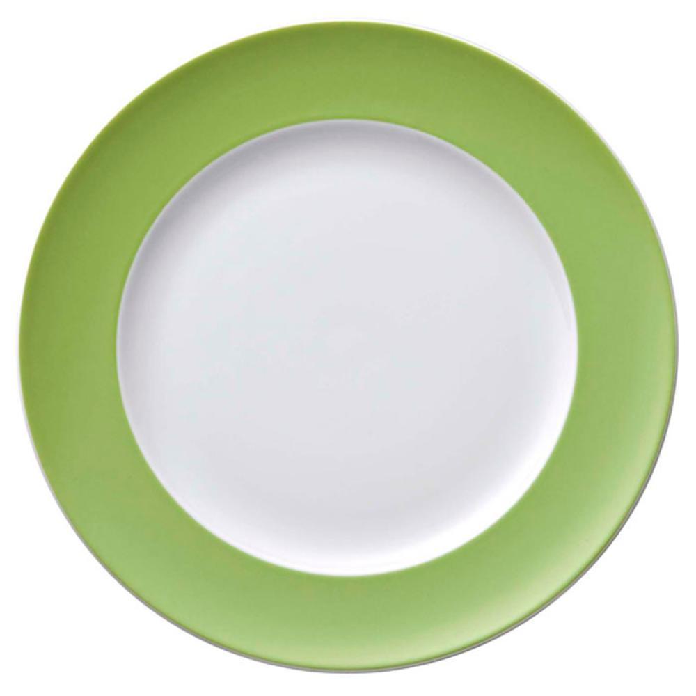 Thomas Sunny Day breakfast plate, cake plate, plate, porcelain, Apple Green / Green / Green, dishwasher safe, 22 cm, 10222