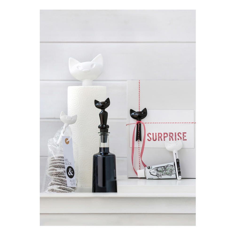 Koziol Miaou tube key, tube roller, tube twister, tube squeezer, plastic, black, H 10.8 cm, 3711526