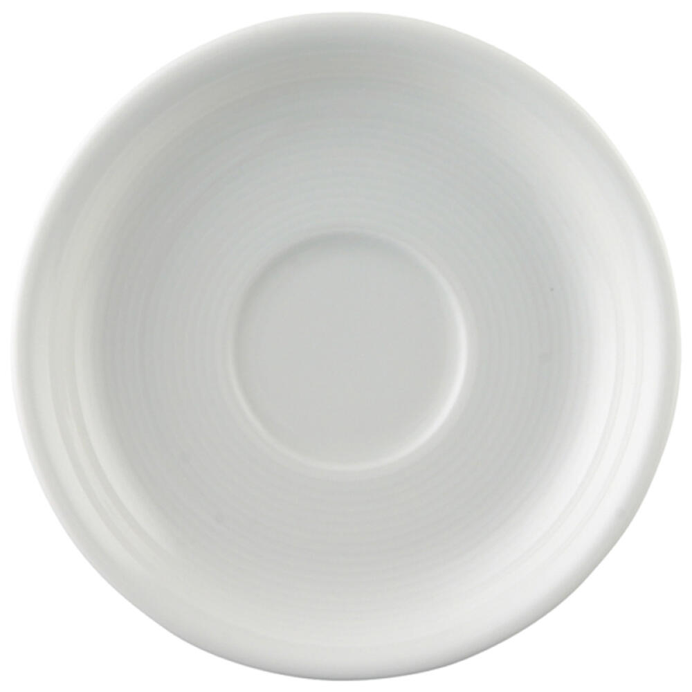 Thomas Trend Untertasse für Kaffeetasse / Teetasse, Porzellan, Weiß, Spülmaschinenfest, 14 cm, 14741